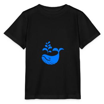 Ce poisson s'amuse aussi dans l'eau? - T-shirt bio MINI CREATOR Stanley/Stella Enfant - noir - Devant - Mikhail (115cm)