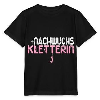 Nachwuchs Kletterin Klettern Baby Mädchen Kinder - Stanley/Stella Kinder T-Shirt MINI CREATOR  - Schwarz - Vorne - Mikhail (115cm)