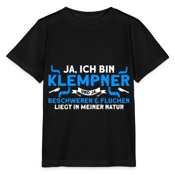 Sanitär Klempner Anlagenmechaniker Geschenk - Stanley/Stella Kinder T-Shirt MINI CREATOR  - Schwarz - Vorne - Mikhail (115cm)