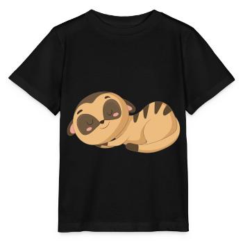 Pretty meerkat - Stanley/Stella MINI CREATOR Kids’ T-Shirt - black - Front - Mikhail (115cm)