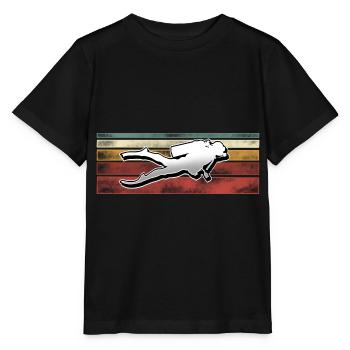 Taucher Tauchen - Stanley/Stella Kinder T-Shirt MINI CREATOR  - Schwarz - Vorne - Mikhail (115cm)