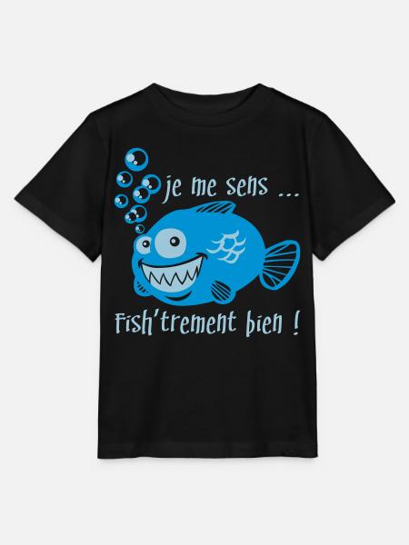 like a fish in water - Stanley/Stella MINI CREATOR Kids’ T-Shirt - black