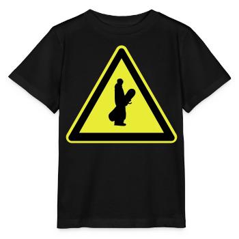 Plaque de snowboard - T-shirt bio MINI CREATOR Stanley/Stella Enfant - noir - Devant - Mikhail (115cm)