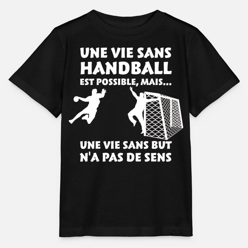 Une vie sans Handball - T-shirt bio MINI CREATOR Stanley/Stella Enfant - noir