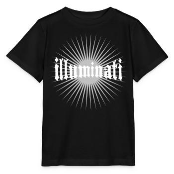 Illuminati star fun police conspiration secrète - T-shirt bio MINI CREATOR Stanley/Stella Enfant - noir - Devant - Mikhail (115cm)
