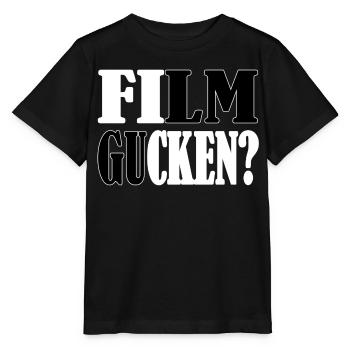 Film gucken? - Stanley/Stella Kinder T-Shirt MINI CREATOR  - Schwarz - Vorne - Mikhail (115cm)