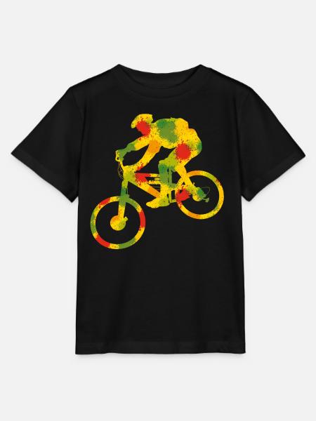 Bunter Biker - Stanley/Stella Kinder T-Shirt MINI CREATOR  - Schwarz