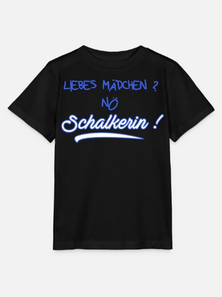 Liebes Mädchen? Nö Schalkerin - Schalke Fan - Stanley/Stella Kinder T-Shirt MINI CREATOR  - Schwarz