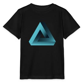 pyramide illusion optique illusion Illuminati ne - T-shirt bio MINI CREATOR Stanley/Stella Enfant - noir - Devant - Mikhail (115cm)