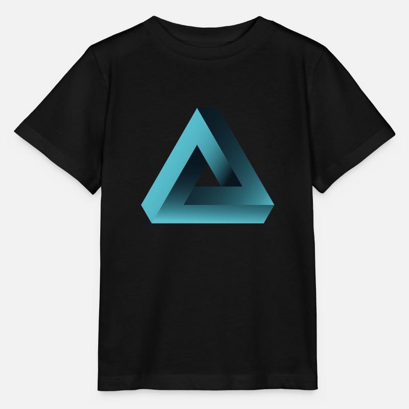 illusion optische Täuschung Pyramide illuminati ne - Stanley/Stella Kinder T-Shirt MINI CREATOR  - Schwarz