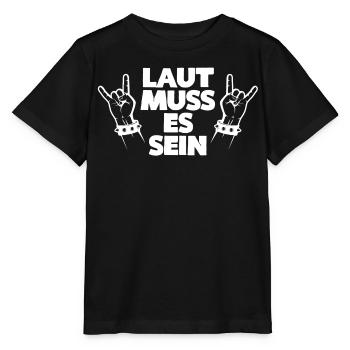 LAUT MUSS ES SEIN - Stanley/Stella Kinder T-Shirt MINI CREATOR  - Schwarz - Vorne - Mikhail (115cm)