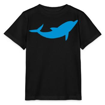Delphin - Stanley/Stella Kinder T-Shirt MINI CREATOR  - Schwarz - Vorne - Mikhail (115cm)