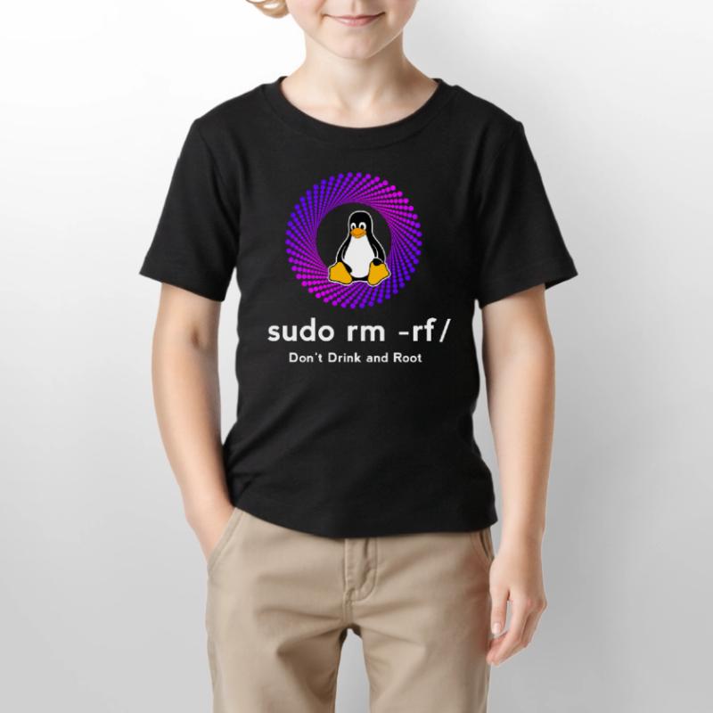 Ordinateur Sys admin Penguin Nerd pc sudo rm -rf cod T-shirt bio MINI CREATOR Stanley/Stella Enfant
