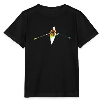 Colorful rower - Stanley/Stella MINI CREATOR Kids’ T-Shirt - black - Front - Mikhail (115cm)