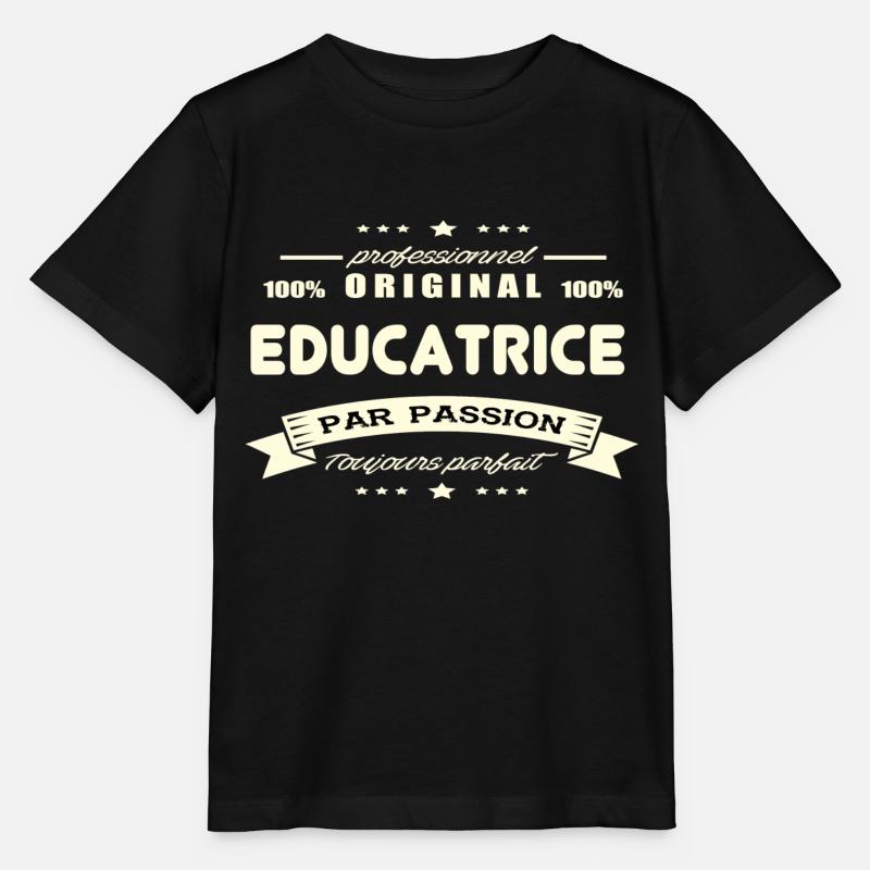 Educatrice Original - T-shirt bio MINI CREATOR Stanley/Stella Enfant - noir