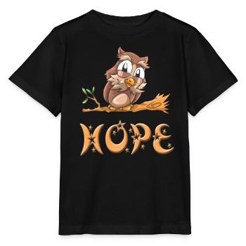Owl Hope - Stanley/Stella MINI CREATOR Kids’ T-Shirt - black - Front - Mikhail (115cm)