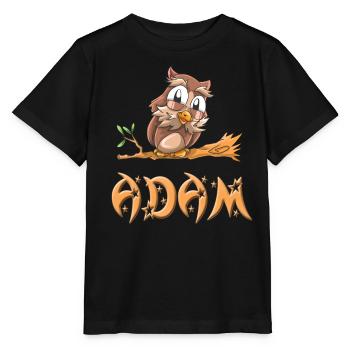 Hibou Adam - T-shirt bio MINI CREATOR Stanley/Stella Enfant - noir - Devant - Mikhail (115cm)