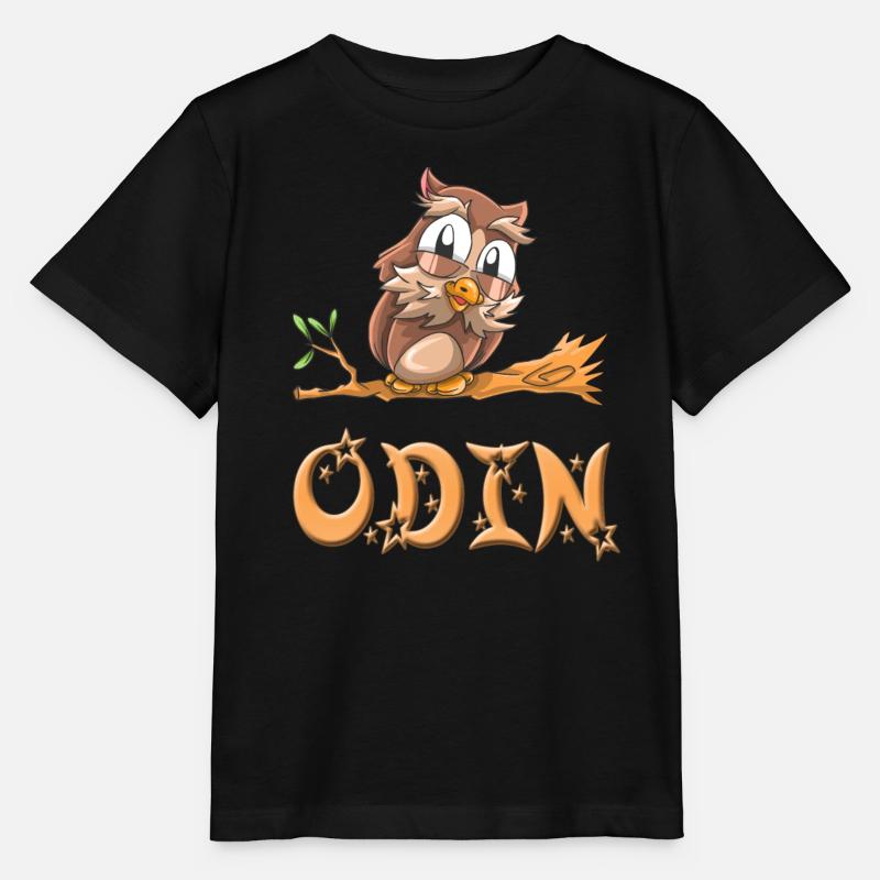 Hibou Odin - T-shirt bio MINI CREATOR Stanley/Stella Enfant - noir