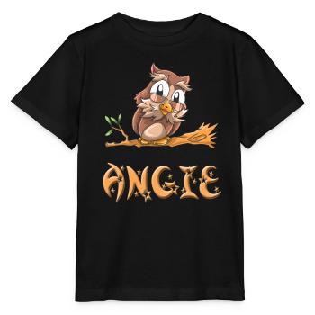 Hibou Angie - T-shirt bio MINI CREATOR Stanley/Stella Enfant - noir - Devant - Mikhail (115cm)