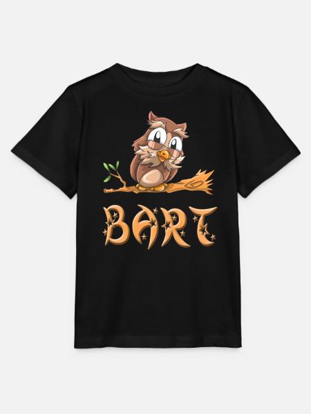 Eule Bart - Stanley/Stella Kinder T-Shirt MINI CREATOR - Schwarz