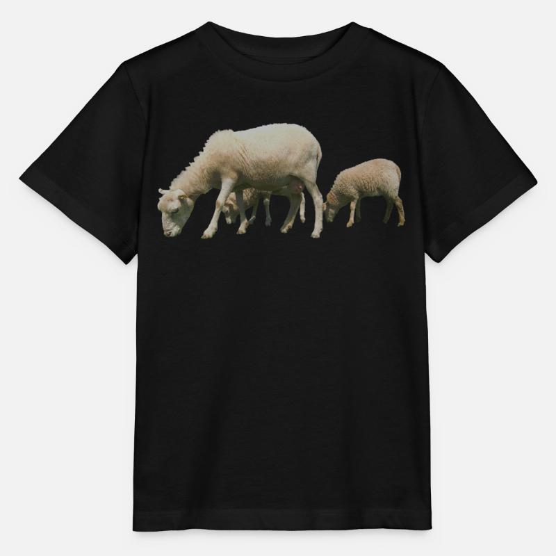 Schafe - Stanley/Stella Kinder T-Shirt MINI CREATOR  - Schwarz
