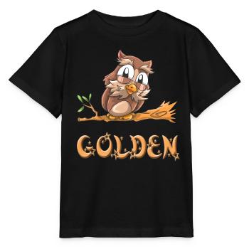 Chouette d'or - T-shirt bio MINI CREATOR Stanley/Stella Enfant - noir - Devant - Mikhail (115cm)