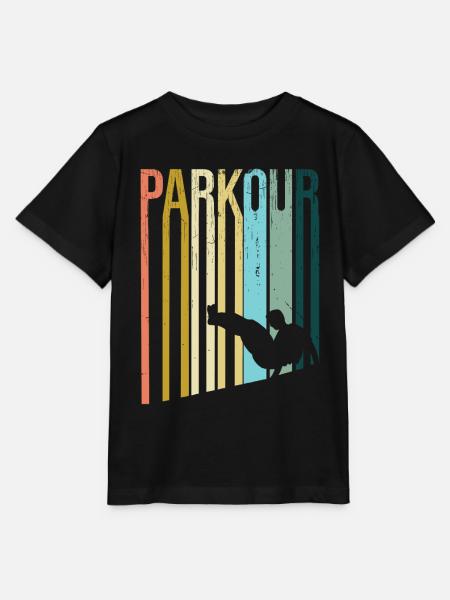 Parkour Retro - Stanley/Stella Kinder T-Shirt MINI CREATOR - Schwarz