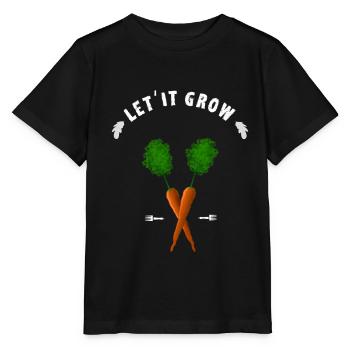 möhre wachsen garten bauer landwirt garden gärtner - Stanley/Stella Kinder T-Shirt MINI CREATOR  - Schwarz - Vorne - Mikhail (115cm)