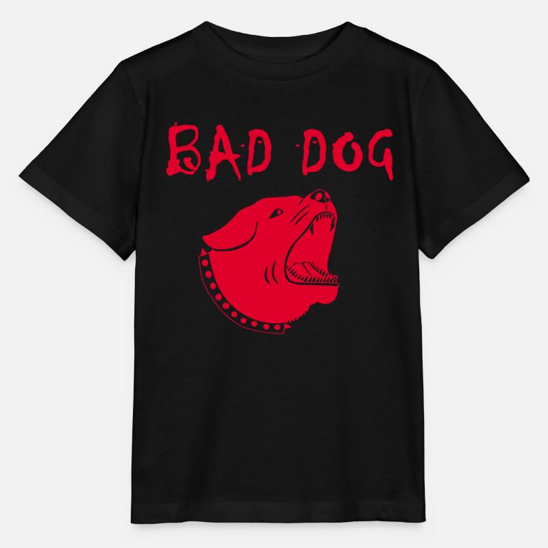 Chien méchant - T-shirt bio MINI CREATOR Stanley/Stella Enfant - noir