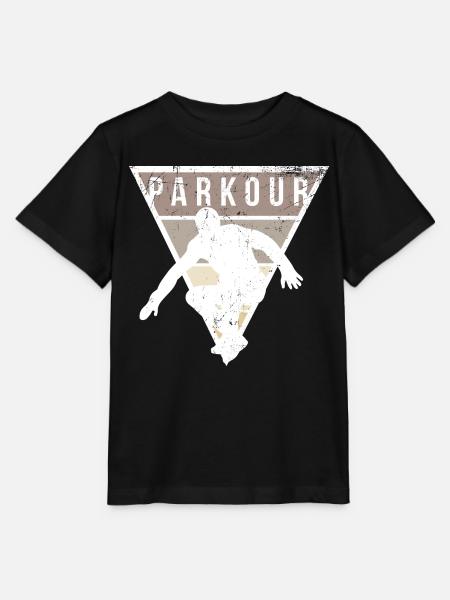 Schwindelfreier Parkour Dachläufer - Stanley/Stella Kinder T-Shirt MINI CREATOR  - Schwarz