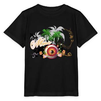 Haut-parleur de musique avec piano - T-shirt bio MINI CREATOR Stanley/Stella Enfant - noir - Devant - Mikhail (115cm)