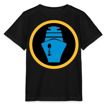 Ship | Cruise | Ferry - Stanley/Stella MINI CREATOR Kids’ T-Shirt - black - Front - Mikhail (115cm)