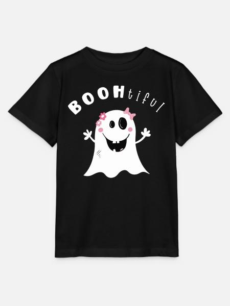 BOOtifil Geisterstunde I Mädchen Halloween - Stanley/Stella Kinder T-Shirt MINI CREATOR - Schwarz