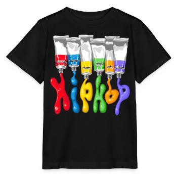 Hip hop tubes - Stanley/Stella Kinder T-Shirt MINI CREATOR  - Schwarz - Vorne - Mikhail (115cm)