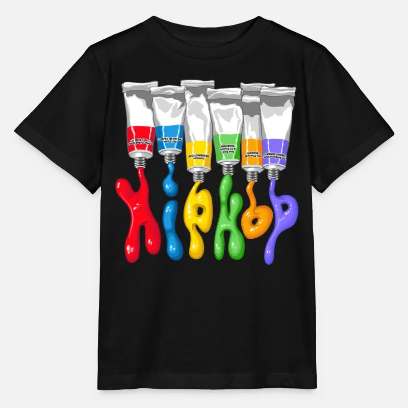 Tubes de hip-hop - T-shirt bio MINI CREATOR Stanley/Stella Enfant - noir