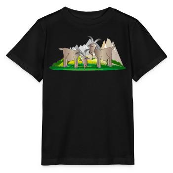 chèvres de montagne - T-shirt bio MINI CREATOR Stanley/Stella Enfant - noir - Devant - Mikhail (115cm)