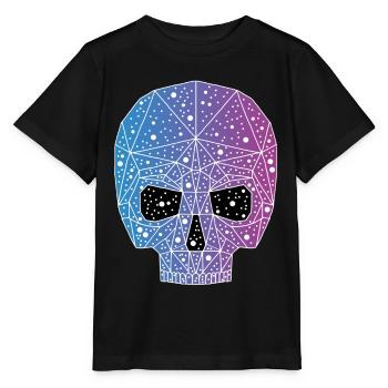 Tête de mort galactique - T-shirt bio MINI CREATOR Stanley/Stella Enfant - noir - Devant - Mikhail (115cm)