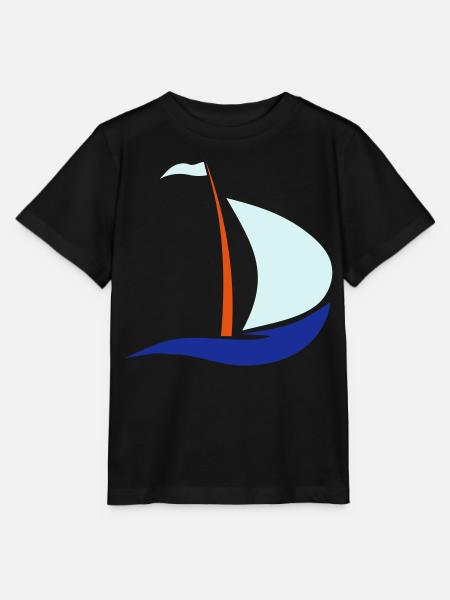 segelboot - Stanley/Stella Kinder T-Shirt MINI CREATOR  - Schwarz
