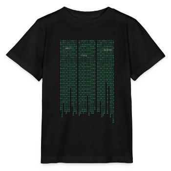 Code de la matrice - T-shirt bio MINI CREATOR Stanley/Stella Enfant - noir - Devant - Mikhail (115cm)