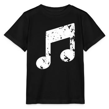 Music Note - Stanley/Stella MINI CREATOR Kids’ T-Shirt - black - Front - Mikhail (115cm)