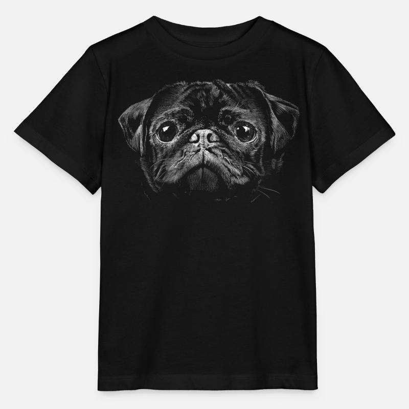 Mops - Stanley/Stella Kinder T-Shirt MINI CREATOR  - Schwarz