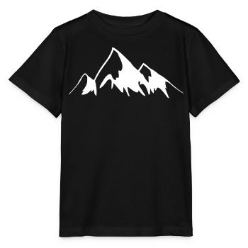 Mountains - Peaks - Stanley/Stella MINI CREATOR Kids’ T-Shirt - black - Front - Mikhail (115cm)