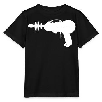à faisceau - Pistolet laser - Laser - T-shirt bio MINI CREATOR Stanley/Stella Enfant - noir - Devant - Mikhail (115cm)