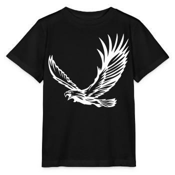 Adler im Flug - Stanley/Stella Kinder T-Shirt MINI CREATOR  - Schwarz - Vorne - Mikhail (115cm)