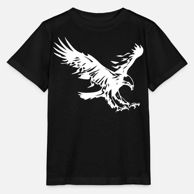 aigle enflammé - design - T-shirt bio MINI CREATOR Stanley/Stella Enfant - noir