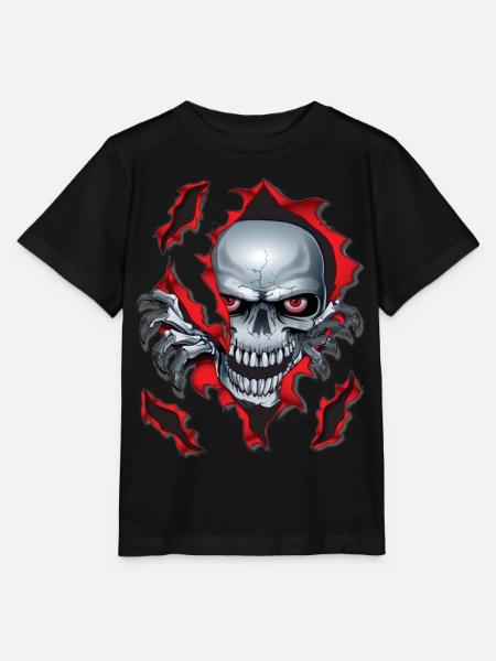 Schädel - Stanley/Stella Kinder T-Shirt MINI CREATOR  - Schwarz