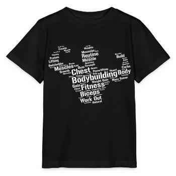 Bodybuilder - T-shirt bio MINI CREATOR Stanley/Stella Enfant - noir - Devant - Mikhail (115cm)