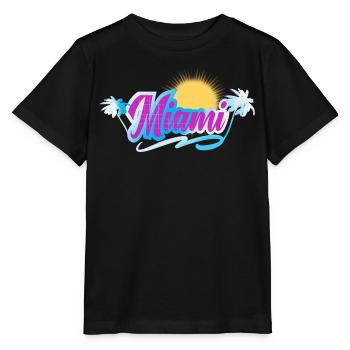 Miami - Stanley/Stella Kinder T-Shirt MINI CREATOR  - Schwarz - Vorne - Mikhail (115cm)