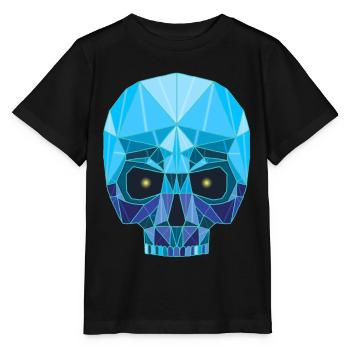 Tête de mort saphir - T-shirt bio MINI CREATOR Stanley/Stella Enfant - noir - Devant - Mikhail (115cm)
