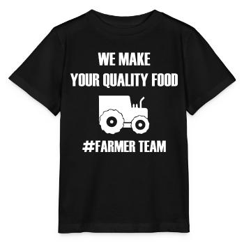 Équipe de formation pour la fraîcheur et la qualité - T-shirt bio MINI CREATOR Stanley/Stella Enfant - noir - Devant - Mikhail (115cm)